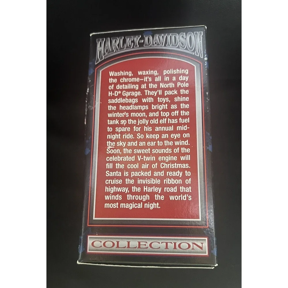 vintage harley davidson christmas ornament In Box 1997, North Pole Motorcycle Cl